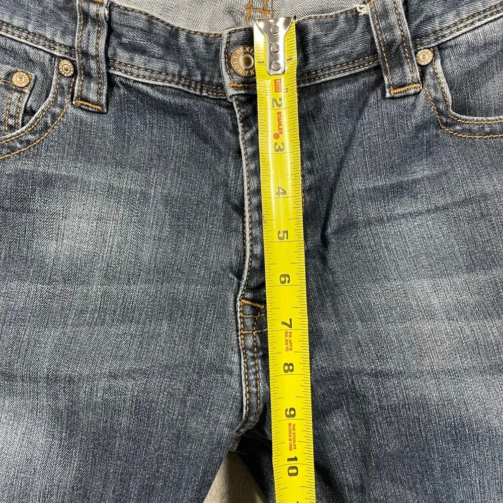 Rock and Roll Denim Revolver Jeans Mens 34x34(32.5)‎ Blue Slim Straight Leg